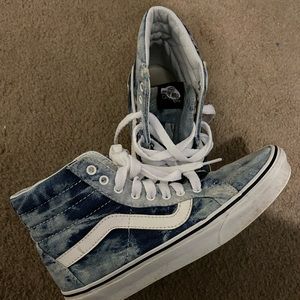 Denim tie-dye hi top Vans